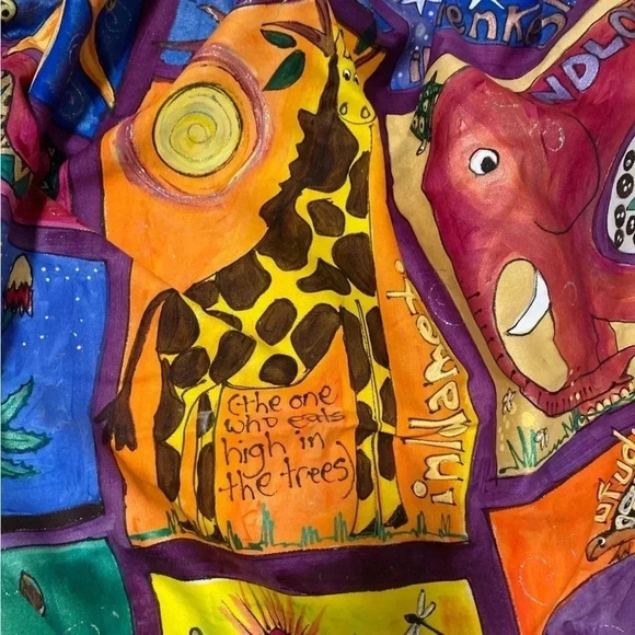 African Animals  Tapestry with curtain writing in English and Zulu - Picture 5 of 11